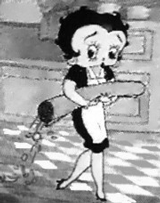 Betty Boop is house proud
