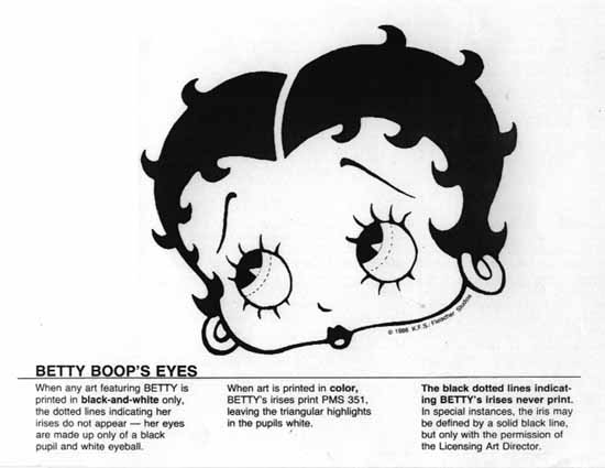 The face of Betty Boop