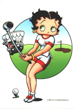 OK anyone for golf, then? Betty Boop