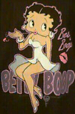 Betty Boop blows a kiss