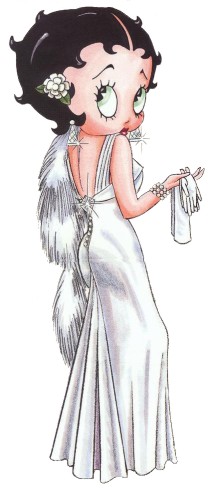 White dress - Betty Boop